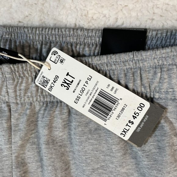 Adidas Track Jogger Pants Men's 3XLT Gray Essential Performance Tapered Logo NWT - Picture 4 of 7